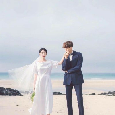 2019情人节婚纱情侣头像双人 好看的幸福情侣头像一对两张