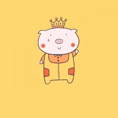 2019微信卡通猪头像呆萌 珍惜眼前人用心对别人