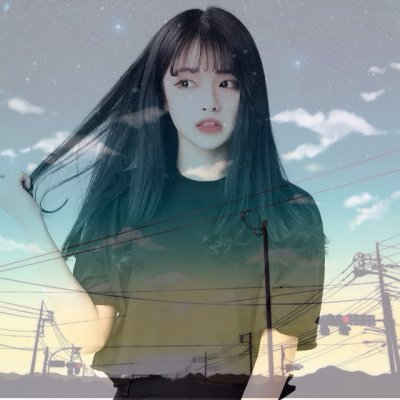 唯美女生头像长发美女 2018独一无二女生头像精选双重曝光